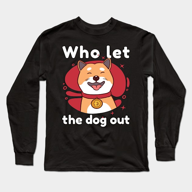 dogcoin price Long Sleeve T-Shirt by pmeekukkuk